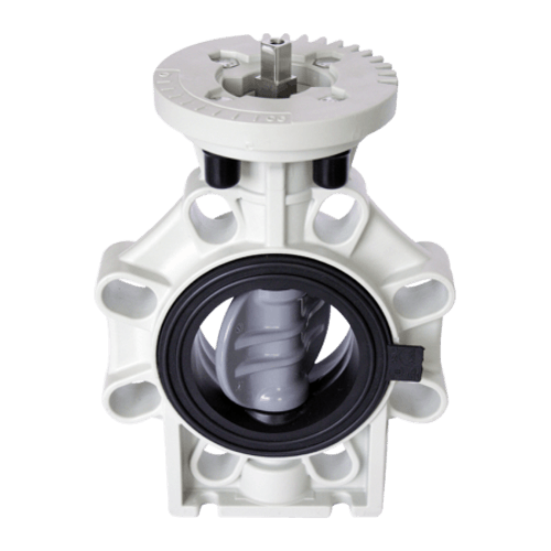 Praher Butterfly Valve K4 CPVC Adapter Plaka