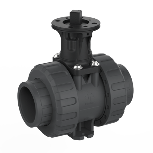 Praher 2-way Ball Valve M1 PVC-U Adapter Set