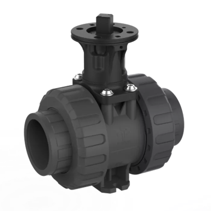 Praher 2-way Ball Valve M1 PVC-U Adapter Set