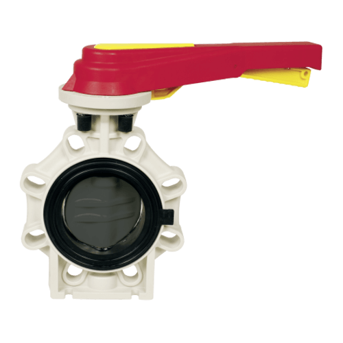 Praher Butterfly Valve K4 PVC-U with Hand Lever