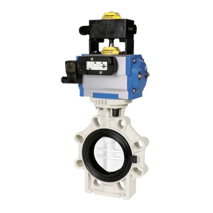 Praher Butterfly Valve K4 PVDF Pneumatic Actuator