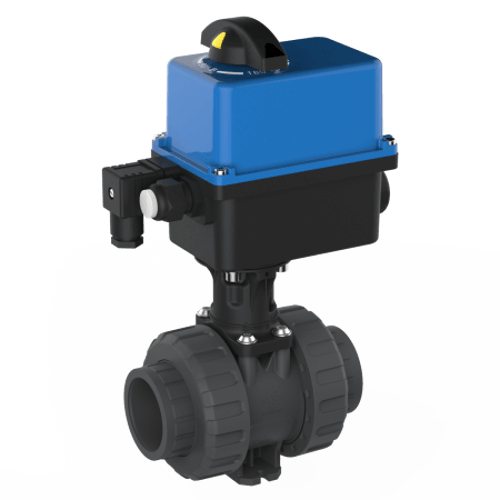 Praher 2-way Ball Valve M1 PVC-U Electric Actuator Valves