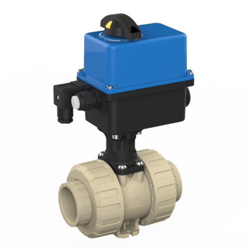 Praher 2-way Ball Valve M1 PP Electric Actuator Valves