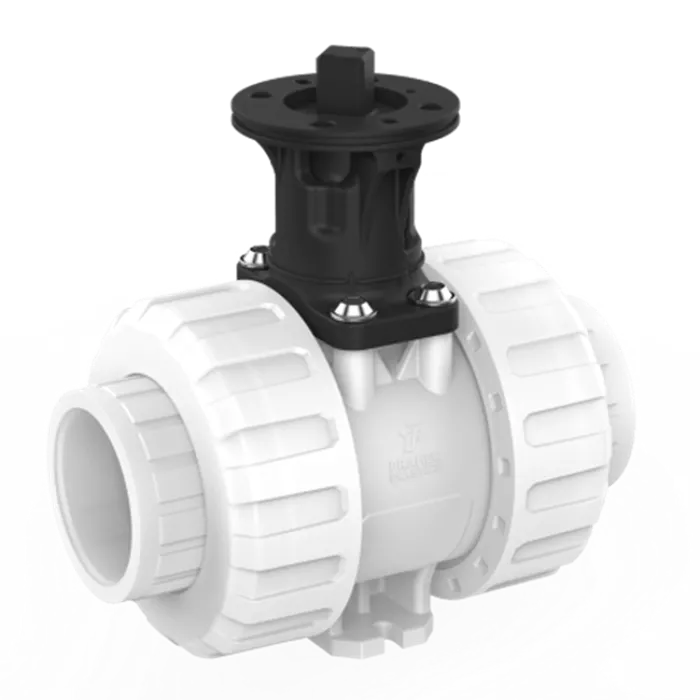 Praher 2-way Ball Valve  M1 PVDF Adapter Set