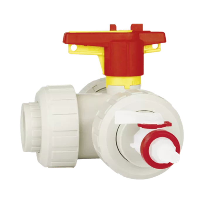 Praher 3-way Ball Valve S4 PP Limitli 90°/180°