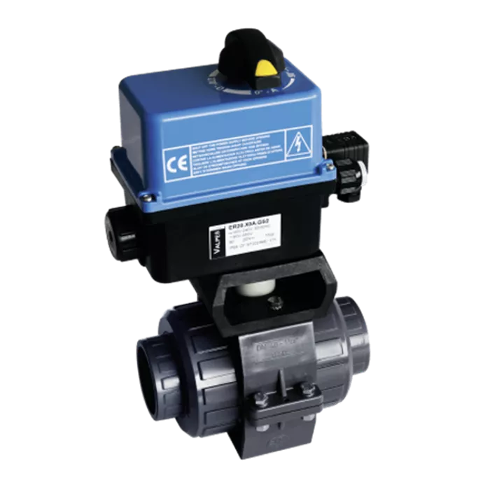 Praher 2-way Ball Valve S4 PVC-U Electric Actuator Valves