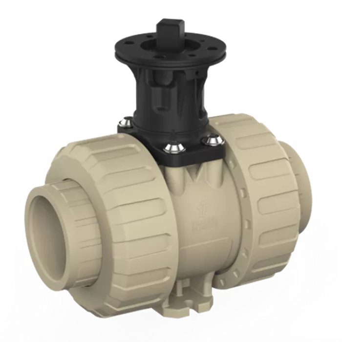 Praher 2-way Ball Valve M1 PP Adapter Set