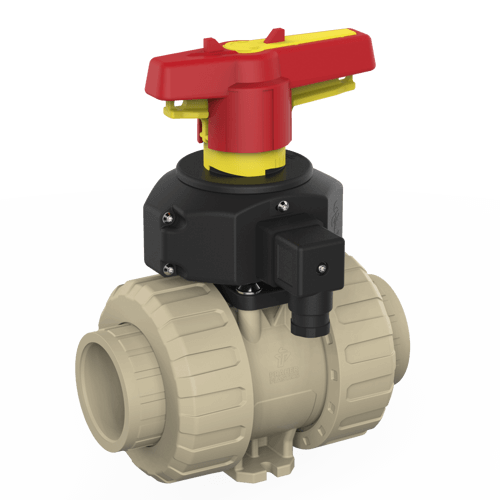 Praher 2-way Ball Valve M1 PP, Position Feedback