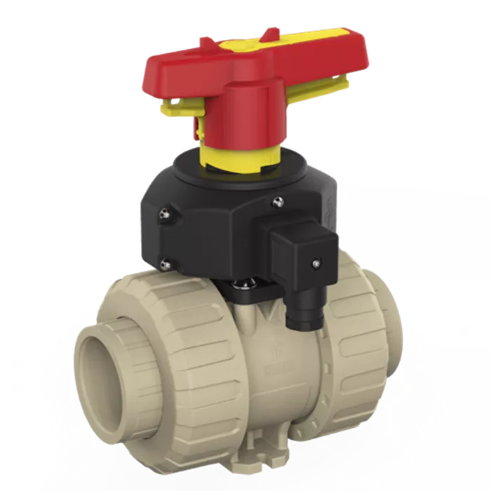 Praher 2-way Ball Valve M1 PP, Position Feedback