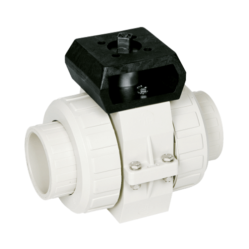 Praher 2-way Ball Valve S4 PP Adapter Set