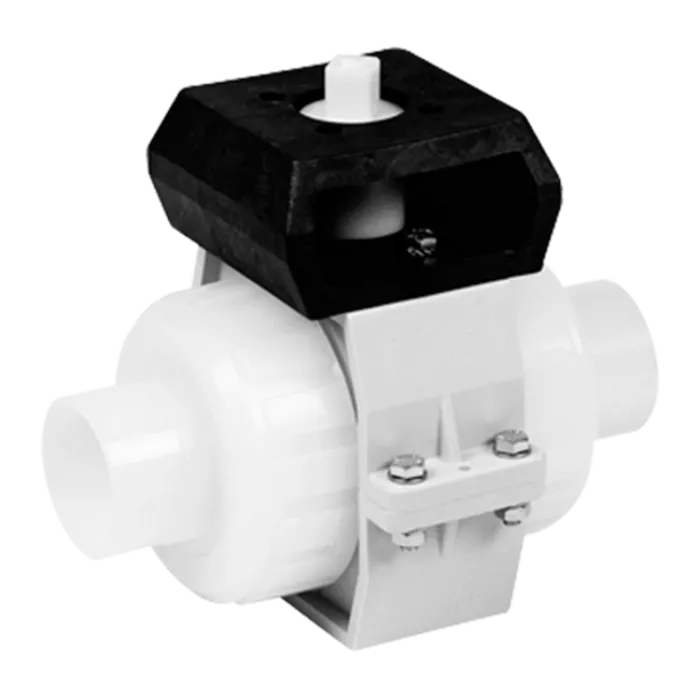 Praher 2-way Ball Valve S4 PVDF Adapter Set