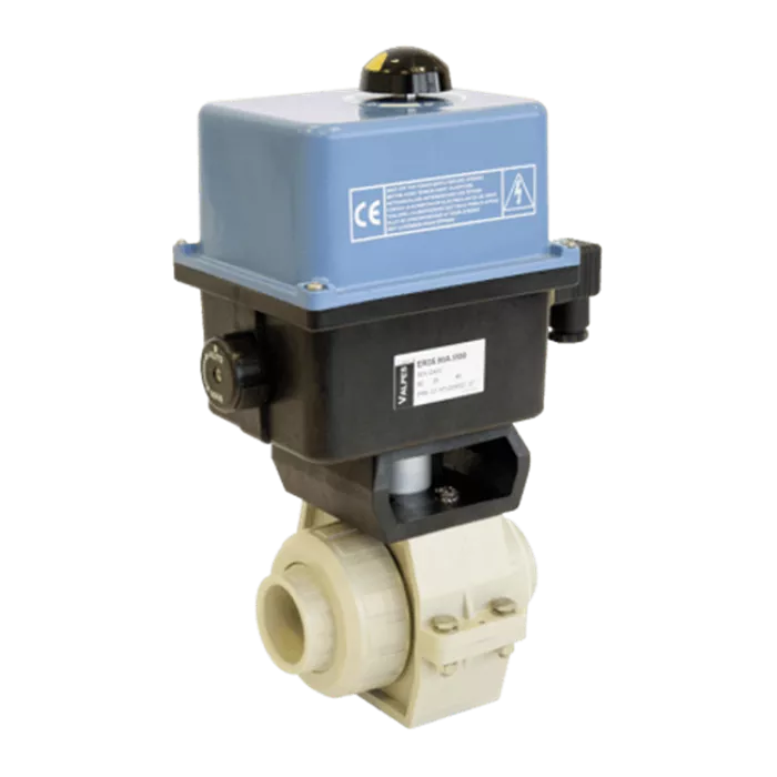 Praher 2-way Ball Valve S4 PP Electric Actuator Valves