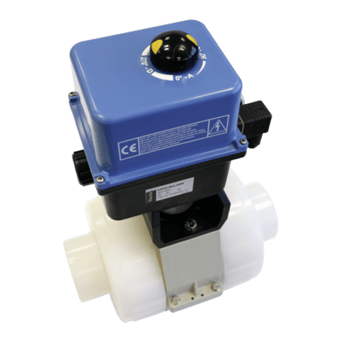 Praher 2-way Ball Valve S4 PVDF Electric Actuator Valpes