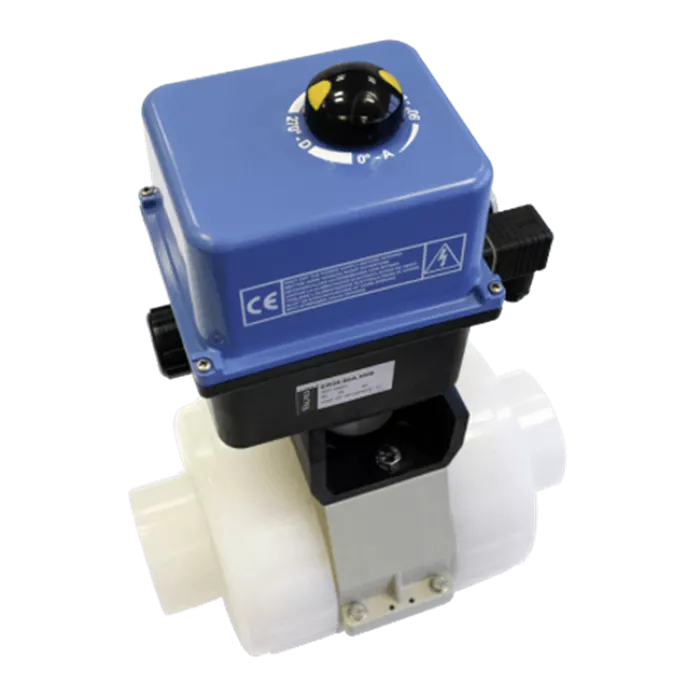 Praher 2-way Ball Valve S4 PVDF Electric Actuator Valves