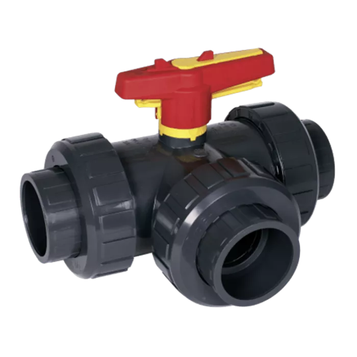 Praher 3-way Ball Valve S4 PVC-U